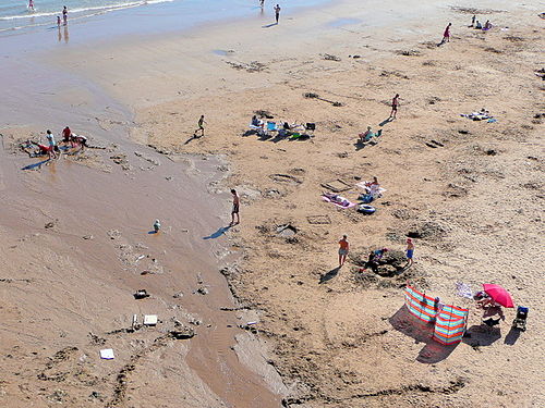 On the beach